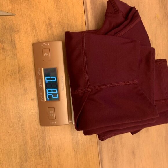 Girlfriend Collective Compressive Pocket Legging in Plum, cranberry size small - Picture 14 of 14